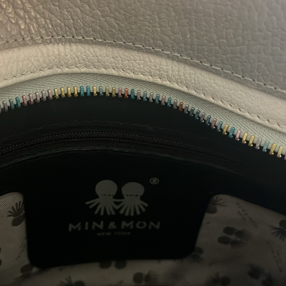 Min & Mon Rare Colorway Eyes Rainbow Zipper removable crossbody - Picture 5 of 7